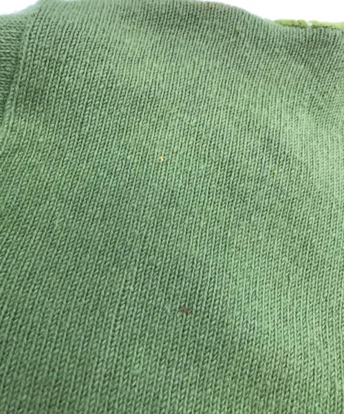-（-）- (-) アクリルカーディガン グリーン サイズ:Ｌの古着・服飾アイテム