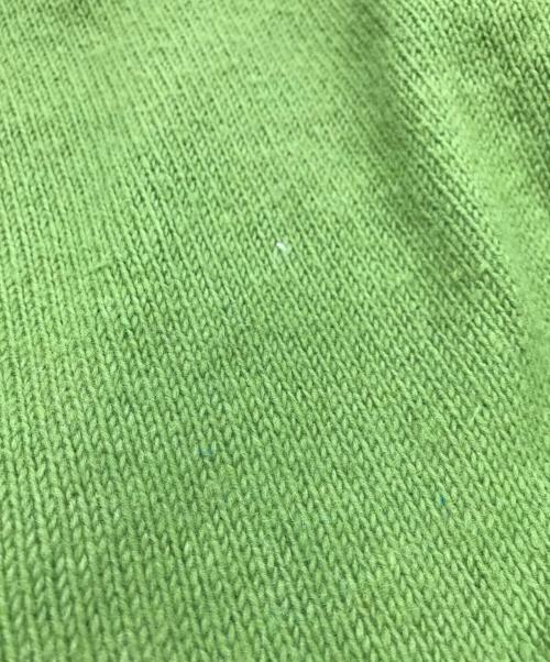 -（-）- (-) アクリルカーディガン グリーン サイズ:Ｌの古着・服飾アイテム