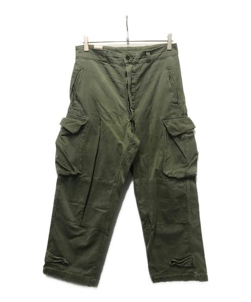 French Army（フランス軍）French Army (フランス軍) 60s M-47 カーゴパンツ カーキ サイズ:13の古着・服飾アイテム