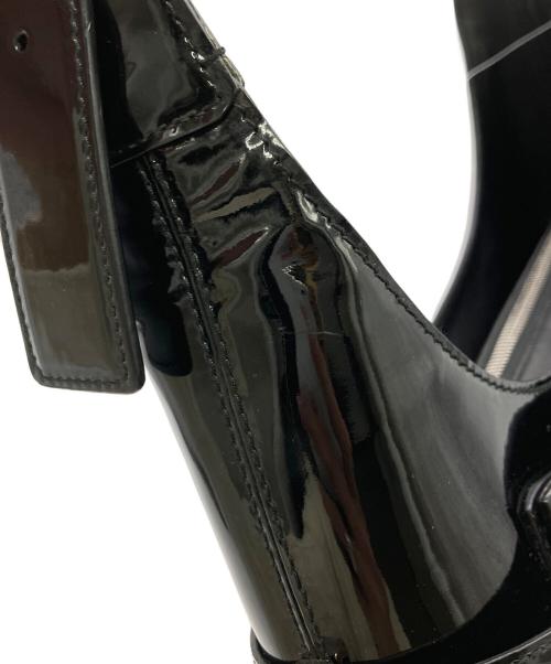 Salvatore Ferragamo（サルヴァトーレ フェラガモ）Salvatore Ferragamo (サルヴァトーレ フェラガモ) パテントレザーワンショルダーバッグ ブラックの古着・服飾アイテム