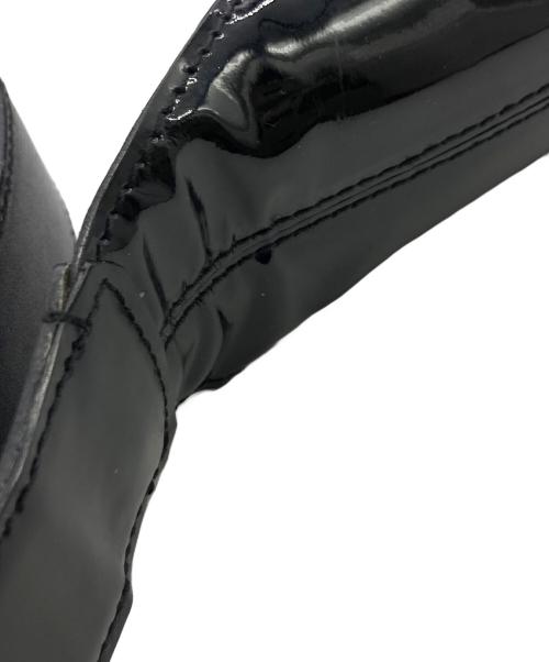 Salvatore Ferragamo（サルヴァトーレ フェラガモ）Salvatore Ferragamo (サルヴァトーレ フェラガモ) パテントレザーワンショルダーバッグ ブラックの古着・服飾アイテム