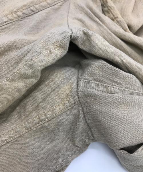 ARMANI COLLEZIONI（アルマーニ コレツィオーニ）ARMANI COLLEZIONI (アルマーニ コレツィオーニ) リネン3Bジャケット ベージュ サイズ:52の古着・服飾アイテム