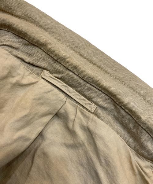 ARMANI COLLEZIONI（アルマーニ コレツィオーニ）ARMANI COLLEZIONI (アルマーニ コレツィオーニ) リネン3Bジャケット ベージュ サイズ:52の古着・服飾アイテム