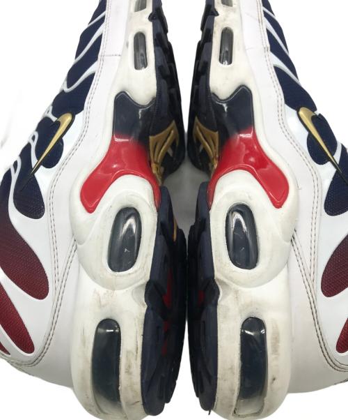 NIKE（ナイキ）NIKE (ナイキ) PARIS SAINT-GERMAIN (パリサンジェルマン) AIR MAX PLUS ホワイト×ネイビー サイズ:US10（28cm）の古着・服飾アイテム