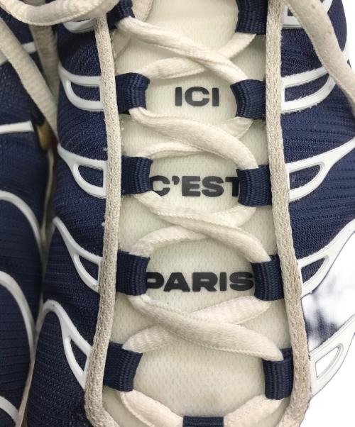 NIKE（ナイキ）NIKE (ナイキ) PARIS SAINT-GERMAIN (パリサンジェルマン) AIR MAX PLUS ホワイト×ネイビー サイズ:US10（28cm）の古着・服飾アイテム