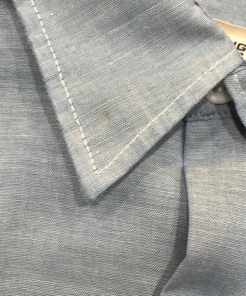 big mac（ビッグマック）big mac (ビッグマック) 60s刺繍シャンブレーシャツ ブルー サイズ:不明の古着・服飾アイテム