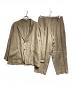 STEVEN ALAN×221VILLAGEスティーブンアラン×ニーニーイチヴィレッジ）の古着「リネンセットアップ/Linen co-ord set」｜ベージュ