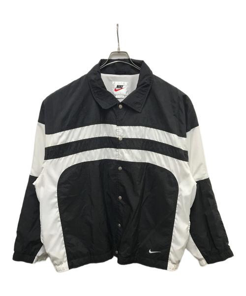 NIKE（ナイキ）NIKE (ナイキ) 90s モノトーンナイロンジャケット ホワイト×ブラック サイズ:SIZE_XXLの古着・服飾アイテム