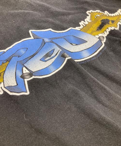 giant（ジャイアント）giant (ジャイアント) P.O.D USﾒﾀﾙﾊﾞﾝﾄﾞ ﾌﾟﾘﾝﾄｶｯﾄｿｰ ブラック サイズ:XLの古着・服飾アイテム