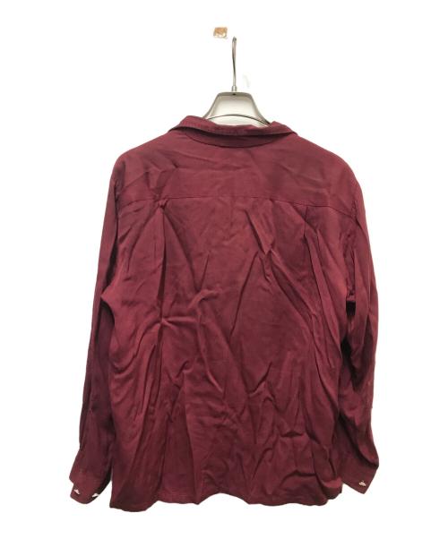 USED（ユーズド）USED (ユーズド) レーヨンオープンカラーシャツ レッド サイズ:15 1/2の古着・服飾アイテム