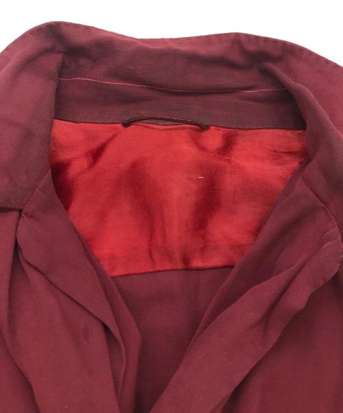 USED（ユーズド）USED (ユーズド) レーヨンオープンカラーシャツ レッド サイズ:15 1/2の古着・服飾アイテム