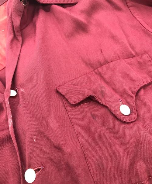 USED（ユーズド）USED (ユーズド) レーヨンオープンカラーシャツ レッド サイズ:15 1/2の古着・服飾アイテム