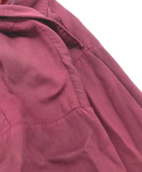 USED（ユーズド）USED (ユーズド) レーヨンオープンカラーシャツ レッド サイズ:15 1/2の古着・服飾アイテム