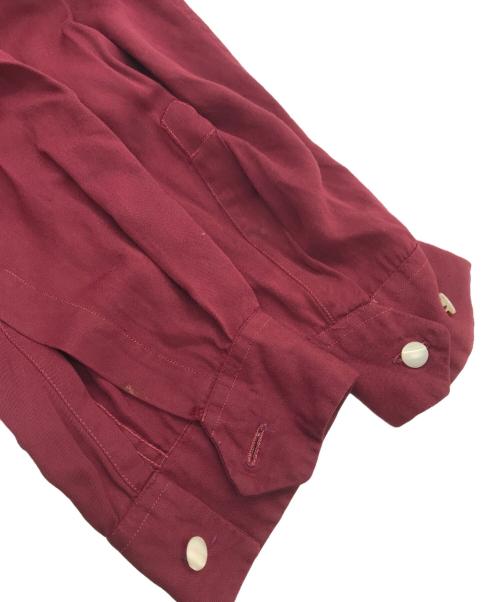 USED（ユーズド）USED (ユーズド) レーヨンオープンカラーシャツ レッド サイズ:15 1/2の古着・服飾アイテム