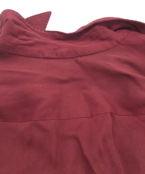 USED（ユーズド）USED (ユーズド) レーヨンオープンカラーシャツ レッド サイズ:15 1/2の古着・服飾アイテム
