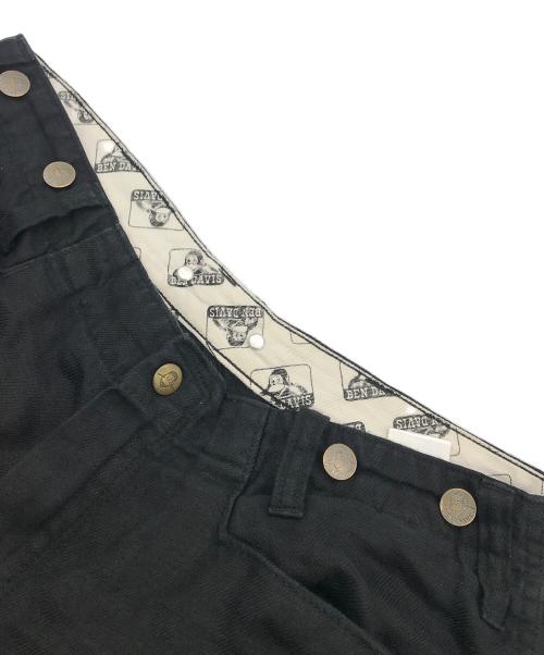 BEN DAVIS（ベンデイビス）BEN DAVIS (ベンデイビス) GORILLA CUT リネンパンツ ブラック サイズ:３２の古着・服飾アイテム