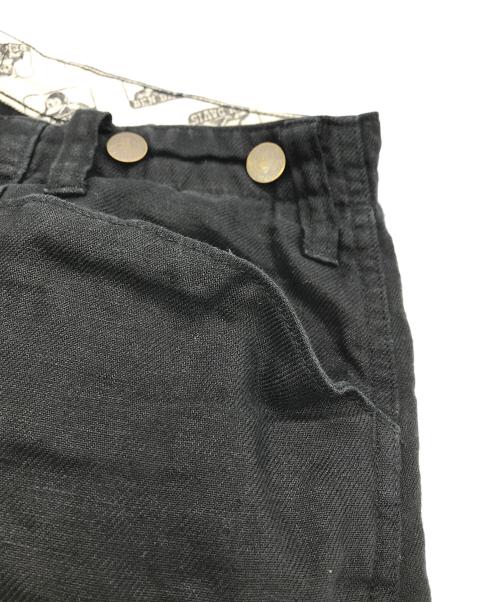 BEN DAVIS（ベンデイビス）BEN DAVIS (ベンデイビス) GORILLA CUT リネンパンツ ブラック サイズ:３２の古着・服飾アイテム