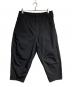 COMME des GARCONS HOMME（コムデギャルソン オム）の古着「ポリツイルクロップドパンツ/Poly twill cropped pants」｜ブラック