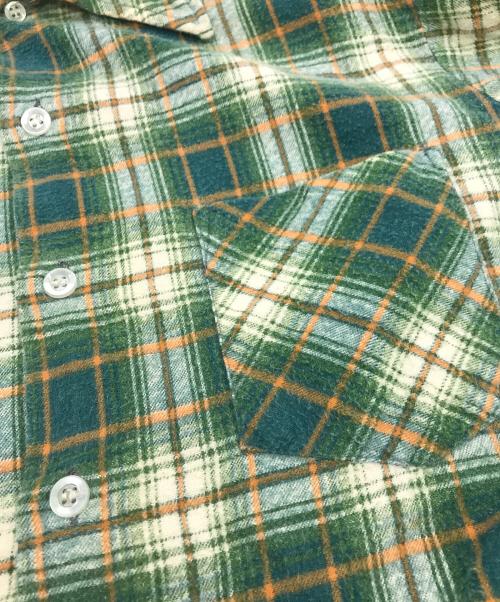 KINGS ROAD（キングスロード）KINGS ROAD (キングスロード) 70sネルシャツ グリーン サイズ:SIZE 15-M-15 1/2の古着・服飾アイテム