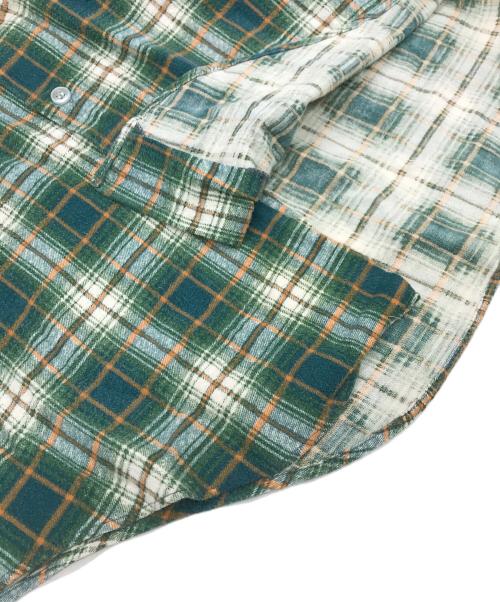 KINGS ROAD（キングスロード）KINGS ROAD (キングスロード) 70sネルシャツ グリーン サイズ:SIZE 15-M-15 1/2の古着・服飾アイテム