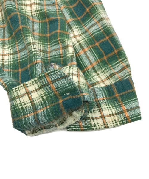 KINGS ROAD（キングスロード）KINGS ROAD (キングスロード) 70sネルシャツ グリーン サイズ:SIZE 15-M-15 1/2の古着・服飾アイテム