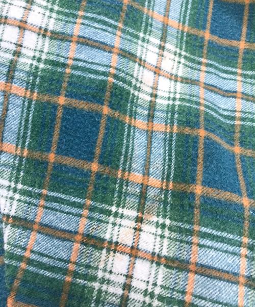 KINGS ROAD（キングスロード）KINGS ROAD (キングスロード) 70sネルシャツ グリーン サイズ:SIZE 15-M-15 1/2の古着・服飾アイテム