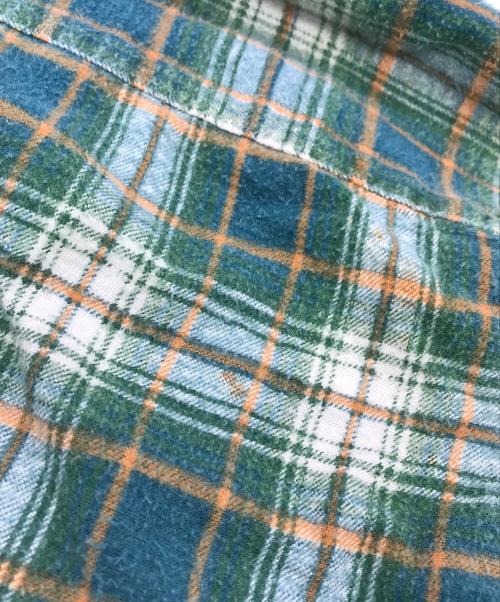 KINGS ROAD（キングスロード）KINGS ROAD (キングスロード) 70sネルシャツ グリーン サイズ:SIZE 15-M-15 1/2の古着・服飾アイテム