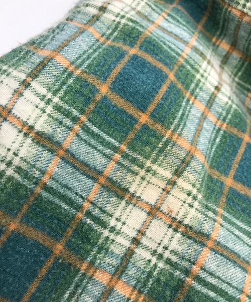 KINGS ROAD（キングスロード）KINGS ROAD (キングスロード) 70sネルシャツ グリーン サイズ:SIZE 15-M-15 1/2の古着・服飾アイテム