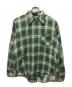 KINGS ROAD（キングスロード）の古着「70sネルシャツ」｜グリーン