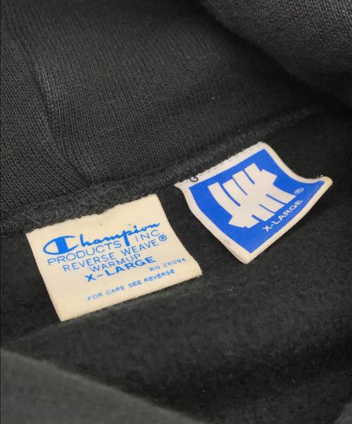 Champion（チャンピオン）Champion (チャンピオン) UNDEFEATED (アンディフィーテッド) リバースウィーブスウェット ブラック サイズ:XLの古着・服飾アイテム
