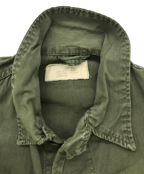 US ARMY（ユーエスアーミー）US ARMY (ユーエスアーミー) 60s Jungle Fatigue Jacket カーキ サイズ:LONG SMALLの古着・服飾アイテム