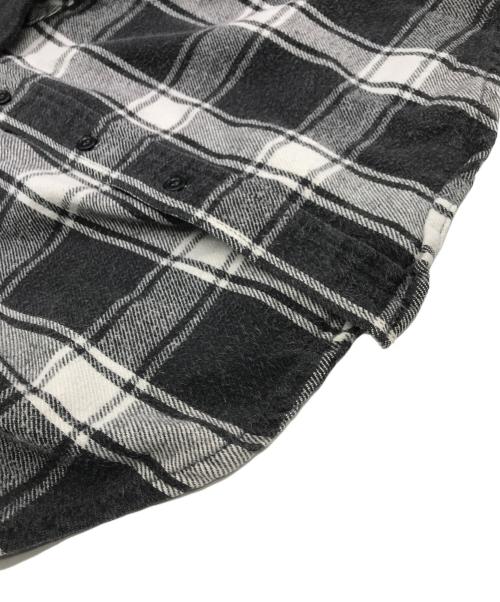 FIVE BROTHER（ファイブブラザー）FIVE BROTHER (ファイブブラザー) 90s ヘビーネルシャツ ブラック×ホワイト サイズ:15-M-15 1/2の古着・服飾アイテム