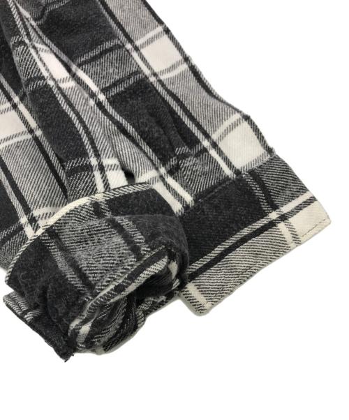 FIVE BROTHER（ファイブブラザー）FIVE BROTHER (ファイブブラザー) 90s ヘビーネルシャツ ブラック×ホワイト サイズ:15-M-15 1/2の古着・服飾アイテム