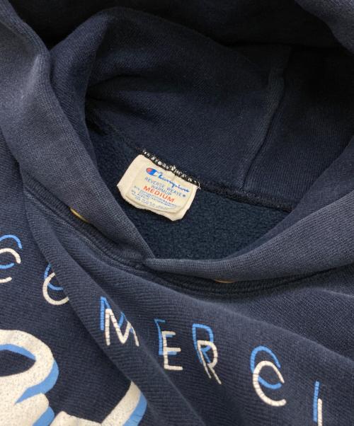 Champion（チャンピオン）Champion (チャンピオン) 80s プリントパーカーREVERSE WEAVE ネイビー サイズ:Mの古着・服飾アイテム