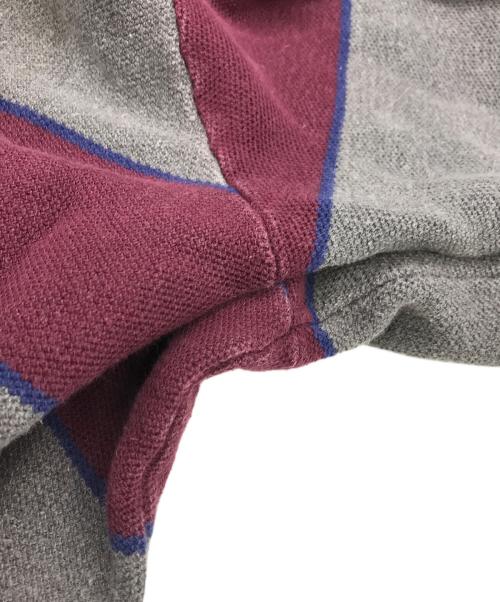 POLO RALPH LAUREN（ポロ・ラルフローレン）POLO RALPH LAUREN (ポロ・ラルフローレン) ボーダースウェット レッド×グレー サイズ:Lの古着・服飾アイテム