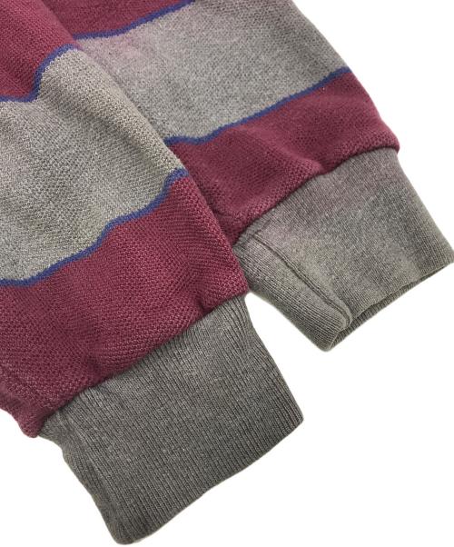 POLO RALPH LAUREN（ポロ・ラルフローレン）POLO RALPH LAUREN (ポロ・ラルフローレン) ボーダースウェット レッド×グレー サイズ:Lの古着・服飾アイテム