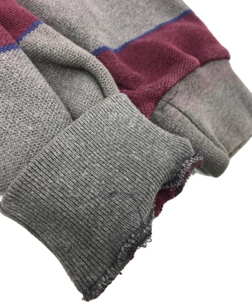 POLO RALPH LAUREN（ポロ・ラルフローレン）POLO RALPH LAUREN (ポロ・ラルフローレン) ボーダースウェット レッド×グレー サイズ:Lの古着・服飾アイテム