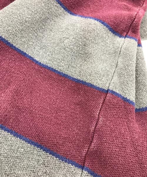 POLO RALPH LAUREN（ポロ・ラルフローレン）POLO RALPH LAUREN (ポロ・ラルフローレン) ボーダースウェット レッド×グレー サイズ:Lの古着・服飾アイテム