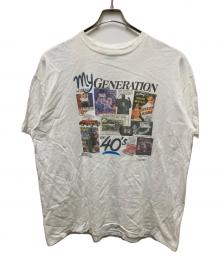 PEACOCK（ピーコック）の古着「90s 40 YEARS AGO tee」｜ホワイト