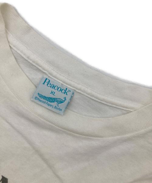PEACOCK（ピーコック）PEACOCK (ピーコック) 90s 40 YEARS AGO tee ホワイト サイズ:XLの古着・服飾アイテム