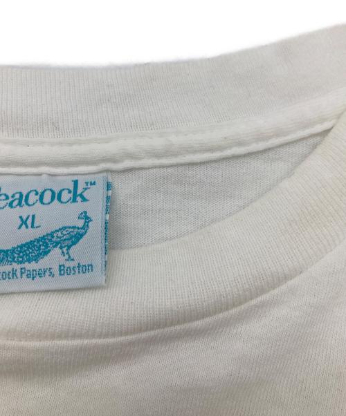 PEACOCK（ピーコック）PEACOCK (ピーコック) 90s 40 YEARS AGO tee ホワイト サイズ:XLの古着・服飾アイテム