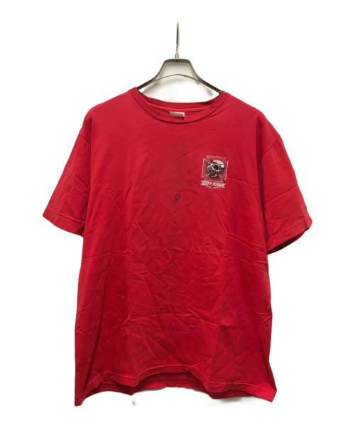 powell peralta（パウエルペラルタ）POWELL PERALTA (パウエルペラルタ) 90s  TONY HAWKプリントTシャツ レッド サイズ:Lの古着・服飾アイテム