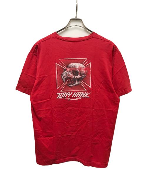 powell peralta（パウエルペラルタ）POWELL PERALTA (パウエルペラルタ) 90s  TONY HAWKプリントTシャツ レッド サイズ:Lの古着・服飾アイテム