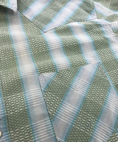 Patagonia（パタゴニア）Patagonia (パタゴニア) 00s ORGANIC COTTON ウエスタンジャガードシャツ グリーン サイズ:XXLの古着・服飾アイテム