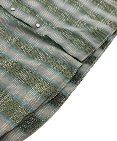 Patagonia（パタゴニア）Patagonia (パタゴニア) 00s ORGANIC COTTON ウエスタンジャガードシャツ グリーン サイズ:XXLの古着・服飾アイテム