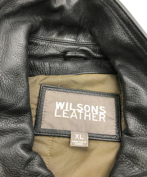 wilsons leather（ウィルソンズレザー）wilsons leather (ウィルソンズレザー) レザージャケット ブラック サイズ:	SIZE XLの古着・服飾アイテム