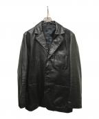 GAPギャップ）の古着「90s 3Bレザーテーラードジャケット」｜ブラック