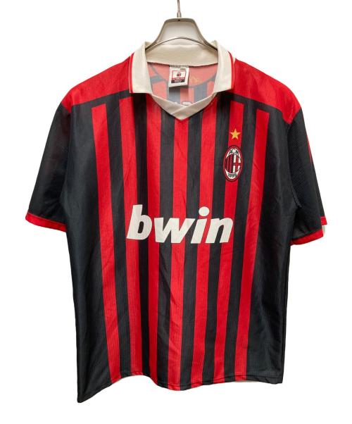 A.C.Milan（エーシーミラン）A.C.Milan (エーシーミラン) ゲームシャツ ブラック×レッド サイズ:XLの古着・服飾アイテム