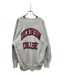 Champion（チャンピオン）の古着「90s カレッジプリントREVERSE WEAVE」｜グレー