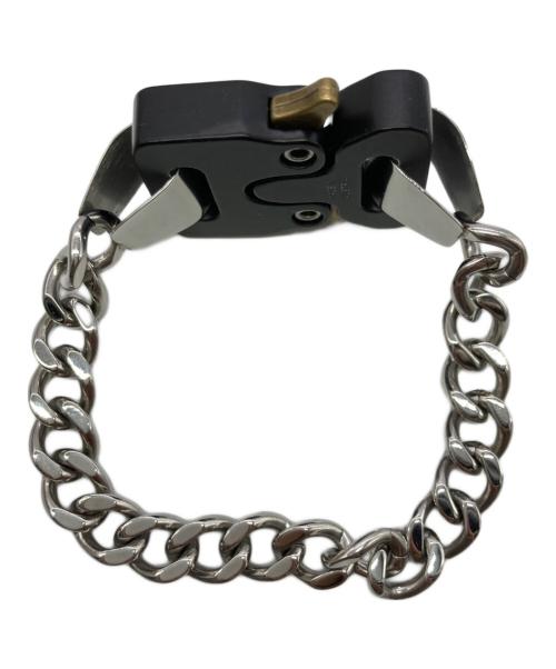 1017 ALYX 9SM（テンセブンティーン アリクス ナインエスエム）1017 ALYX 9SM (テンセブンティーン アリクス ナインエスエム) コブラバックルブレスレット ブラック×シルバーの古着・服飾アイテム
